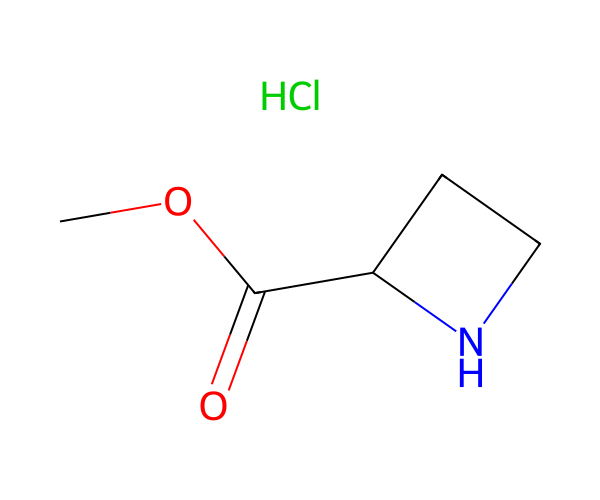 氮杂环丁烷-2-甲酸甲酯盐酸盐 structure