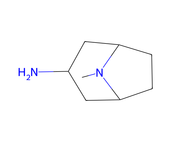 内-8-甲基-8-氮杂双环[3.2.1]辛-3-胺 structure