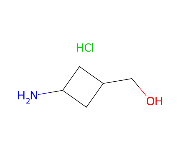 顺式-3-氨基环丁烷甲醇盐酸盐 structure