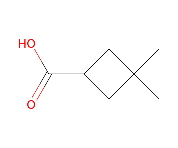 3,3-二甲基环丁烷甲酸 structure