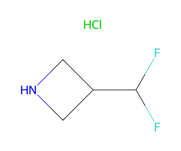 3-(二氟甲基)氮杂环丁烷盐酸盐 structure