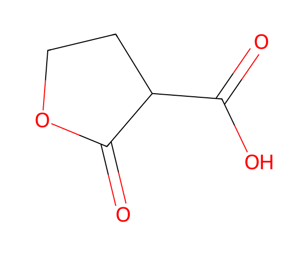 2-氧代四氢呋喃-3-羧酸 structure