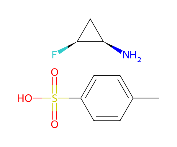 (1R,2S)-2-Fluorocyclopropylaminetosylate structure