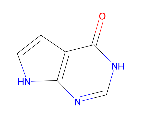 4-羟基吡咯并[2,3-d]嘧啶 structure