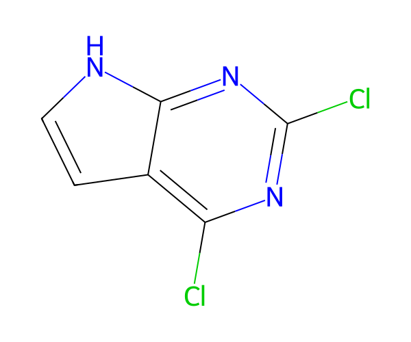 2,4-二氯-7H-吡咯[2,3-D]嘧啶 structure