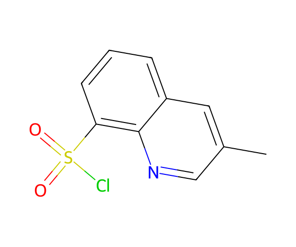 3-甲基-8-喹啉磺酰氯 structure