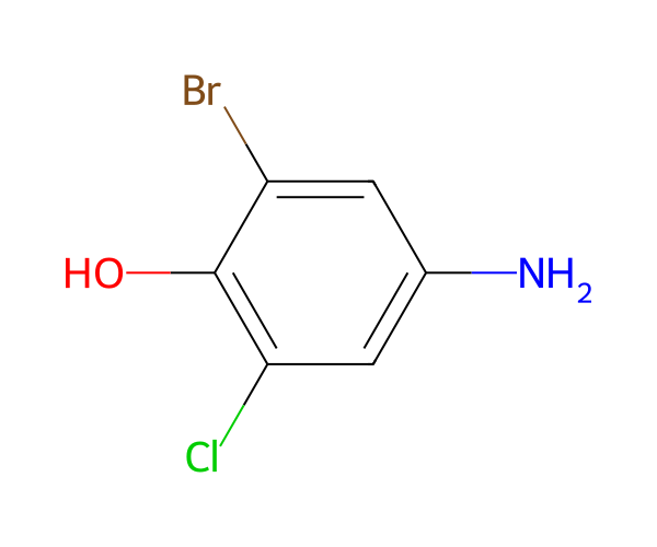 3-溴-5-氯-4-羟基苯胺 structure