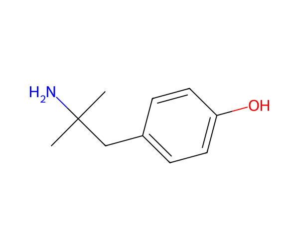 4-(2-氨基-2-甲基丙基)苯酚 structure