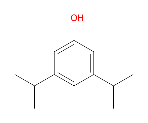 3,5-二异丙基苯酚 structure