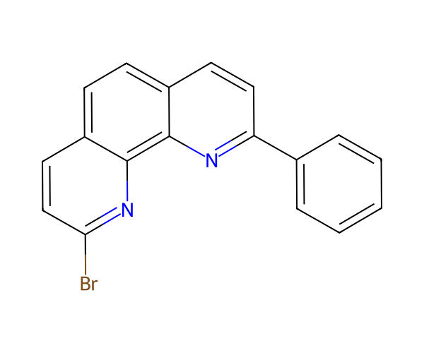 2-溴-9-苯基-1,10-菲咯啉 structure