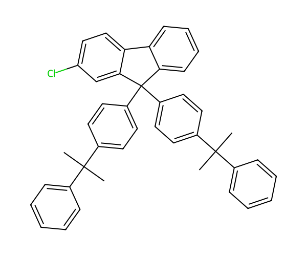 2-氯-9,9-双(4-(2-苯丙烷-2-基)苯基)-9H-芴 structure